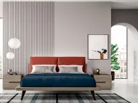 Camera da letto Composizione b012 Villanova in laminato a prezzo Outlet