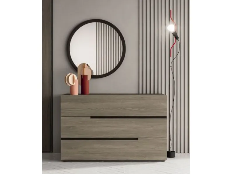 Camera da letto Composizione b012 Villanova in laminato a prezzo Outlet