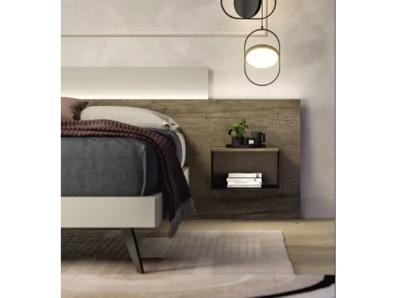 Camera da letto Composizione b013 Collezione esclusiva in laccato opaco a prezzo scontato