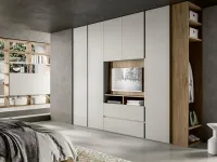 Camera da letto Composizione b014 Villanova in laccato opaco a prezzo scontato