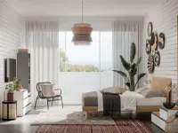 Camera da letto Composizione laura 316 Santalucia in legno in Offerta Outlet