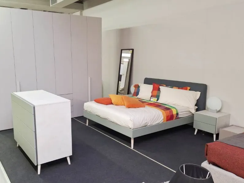 Camera da letto Cosy-look Colombini casa in laminato a prezzo Outlet