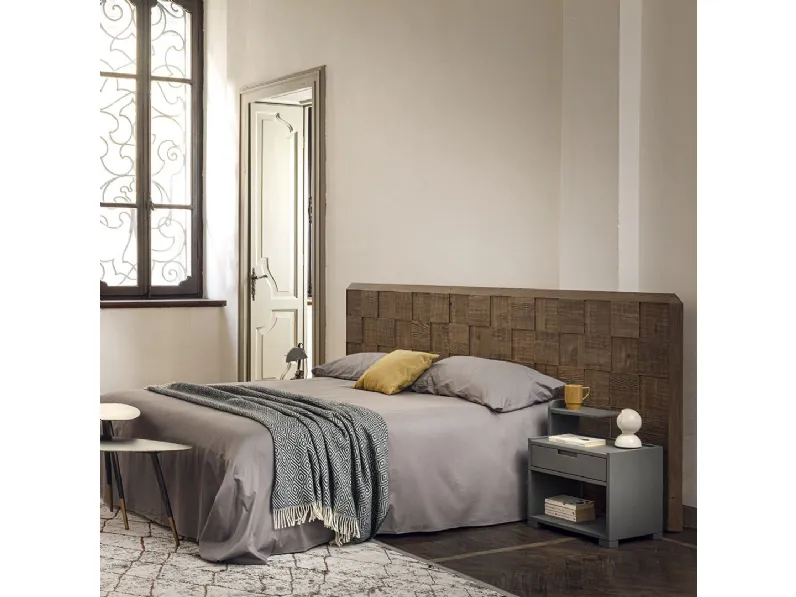 Camera da letto Dama 270 Dialma brown in legno in Offerta Outlet