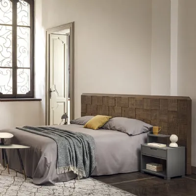 Camera da letto Dama 270 Dialma brown in legno in Offerta Outlet