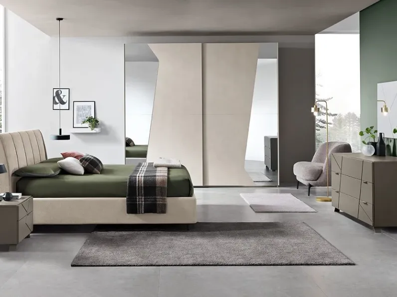 Camera da letto Detroit Gierre mobili in laminato a prezzo scontato
