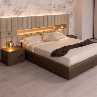 Camera da letto Diotti.com Camera completa lounge outlet a prezzo ribassato in legno