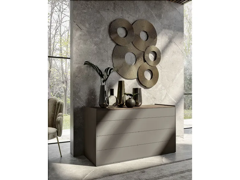 Camera da letto Eleganza S75 in laccato opaco a prezzo ribassato