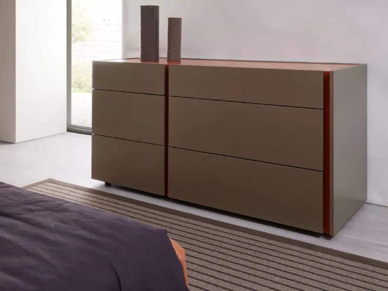 Camera da letto Diotti.com Focus wide e cleveland outlet a prezzo ribassato in laccato opaco