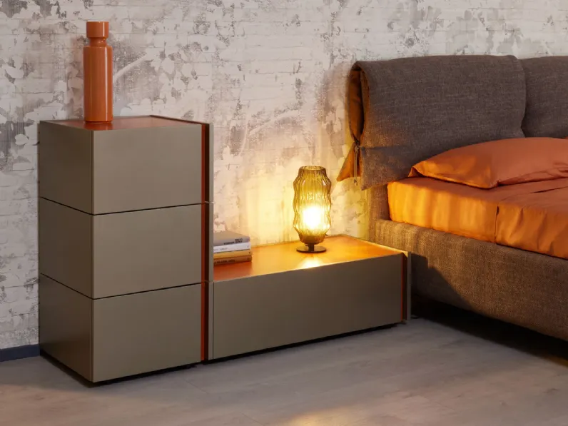 Camera da letto Diotti.com Focus wide e cleveland outlet a prezzo ribassato in laccato opaco