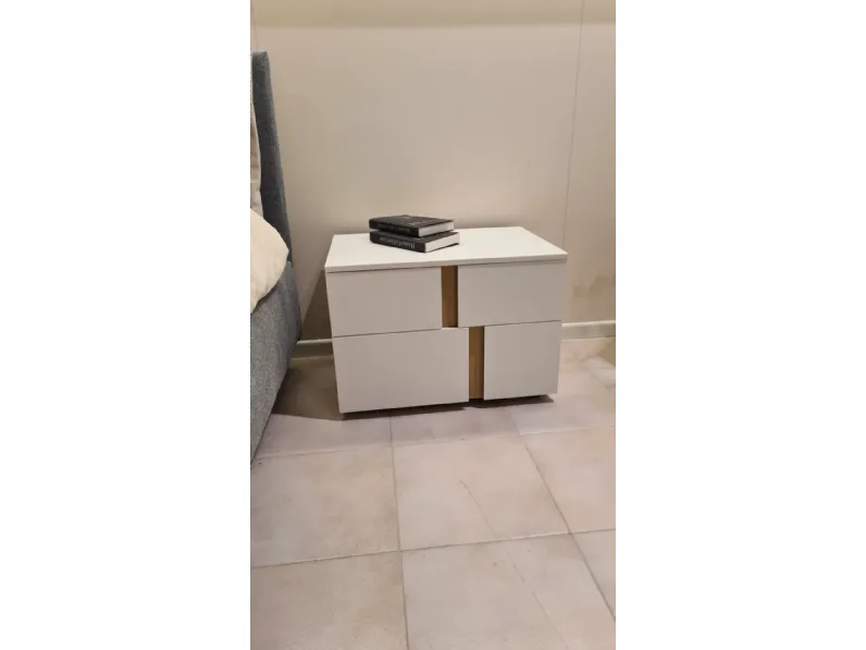 Camera da letto Gruppo como' e comodini athena  Tomasella in laminato in Offerta Outlet