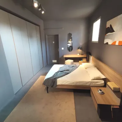 Camera da letto Homy Santalucia in laminato a prezzo Outlet