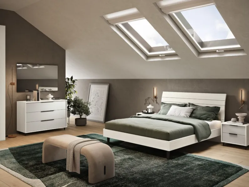 Camera da letto Gruppo silwood Hydra a prezzo scontato in laccato opaco