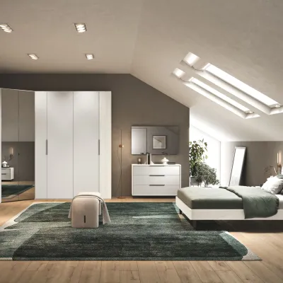 Camera da letto Gruppo silwood Hydra a prezzo scontato in laccato opaco