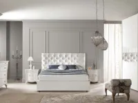 Camera da letto in ecopelle con design moderno, offerta Outlet.