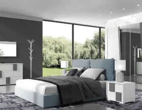 Camera da letto Kloe comp. 04 Artigianale in laminato a prezzo ribassato