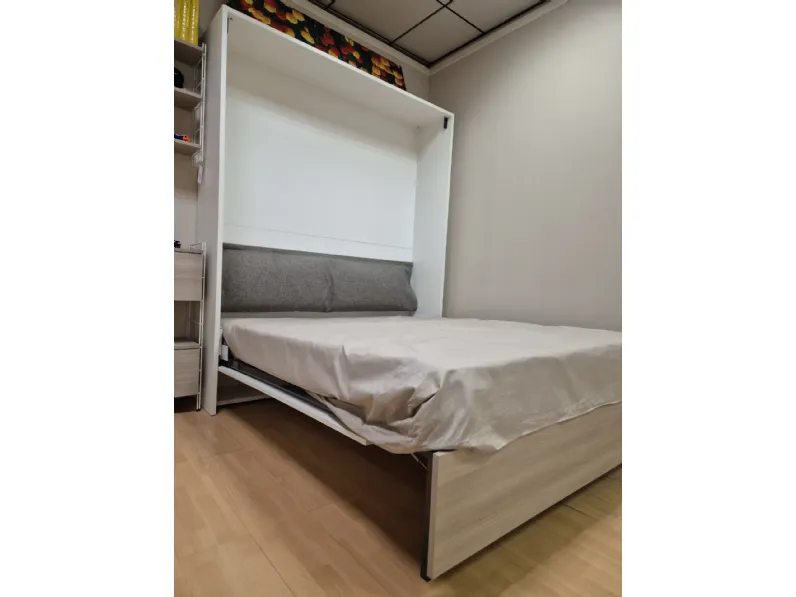 Camera da letto a scomparsa Maconi in laminato in Offerta Outlet