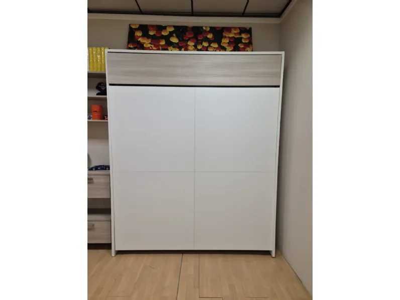 Camera da letto a scomparsa Maconi in laminato in Offerta Outlet