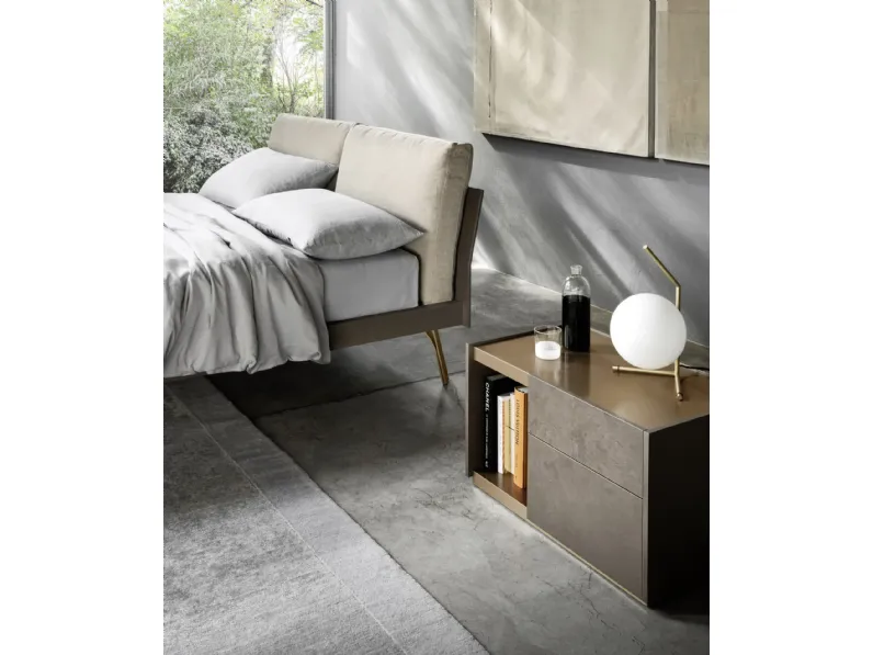 Camera da letto e gruppo letto con finitura bronzo Sangiacomo PREZZI OUTLET