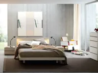 Camera da letto Letto in legno con  gruppo letto  Sangiacomo in laminato in Offerta Outlet