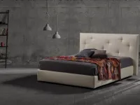 Camera da letto Letto matrimoniale mod. raul in promo-sconto del 50% Exc in ecopelle a prezzo ribassato