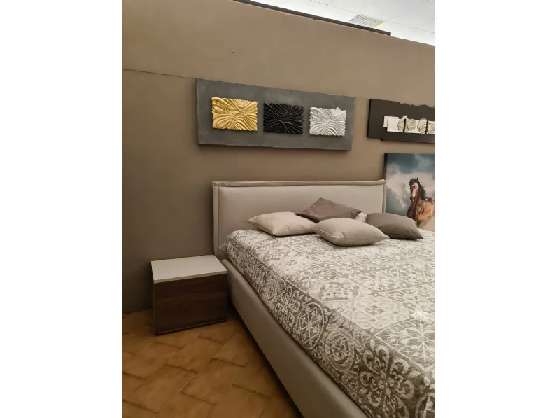 Camera da letto Linear Kico in laminato in Offerta Outlet