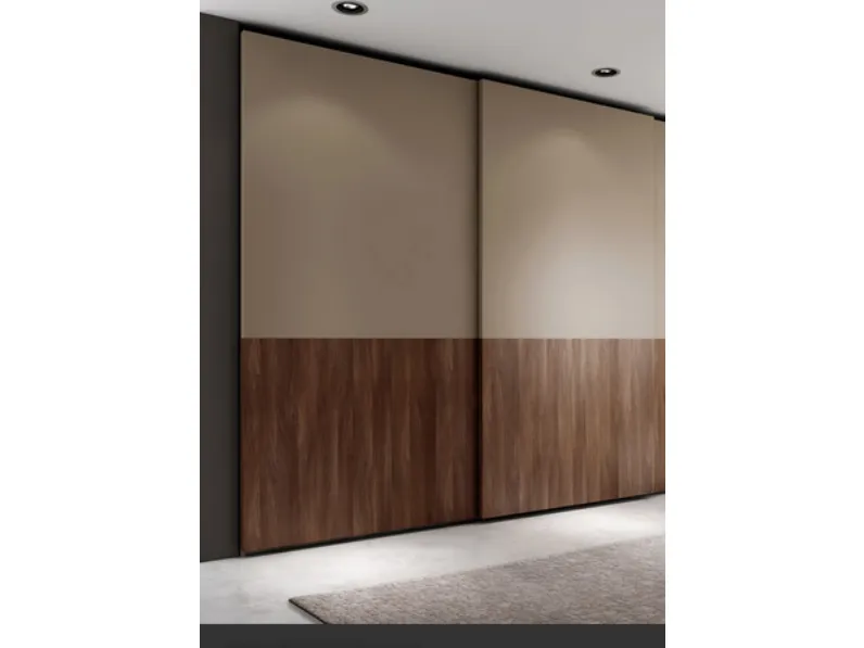 Camera da letto Linear Kico in laminato in Offerta Outlet