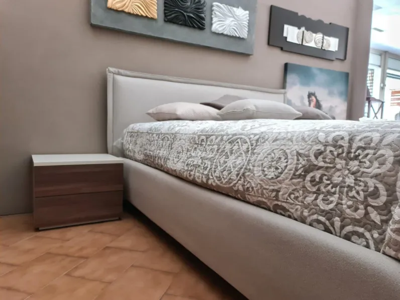 Camera da letto Linear Kico in laminato in Offerta Outlet