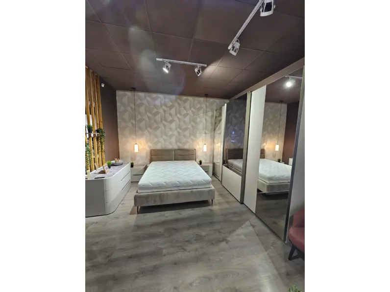 Camera da letto Manhattan Corso in laminato in Offerta Outlet