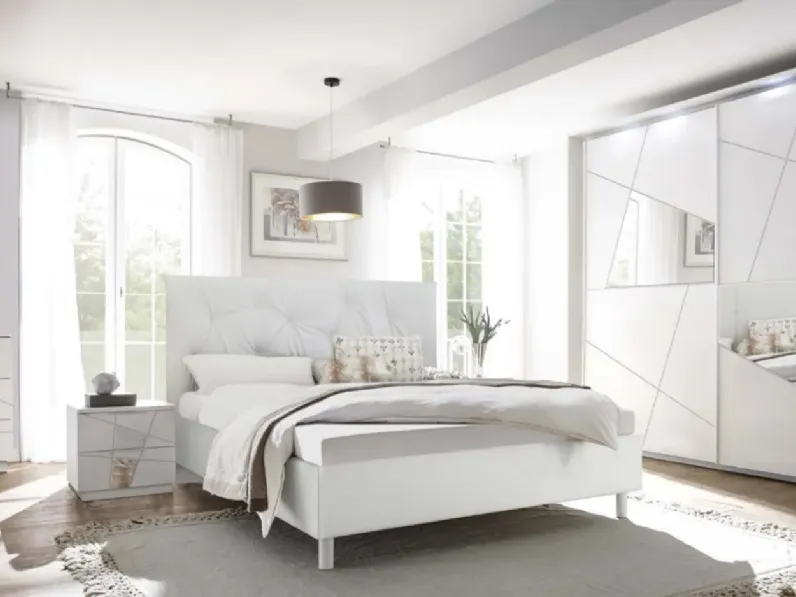 Camera da letto Marsiglia Md work in laccato opaco a prezzo Outlet