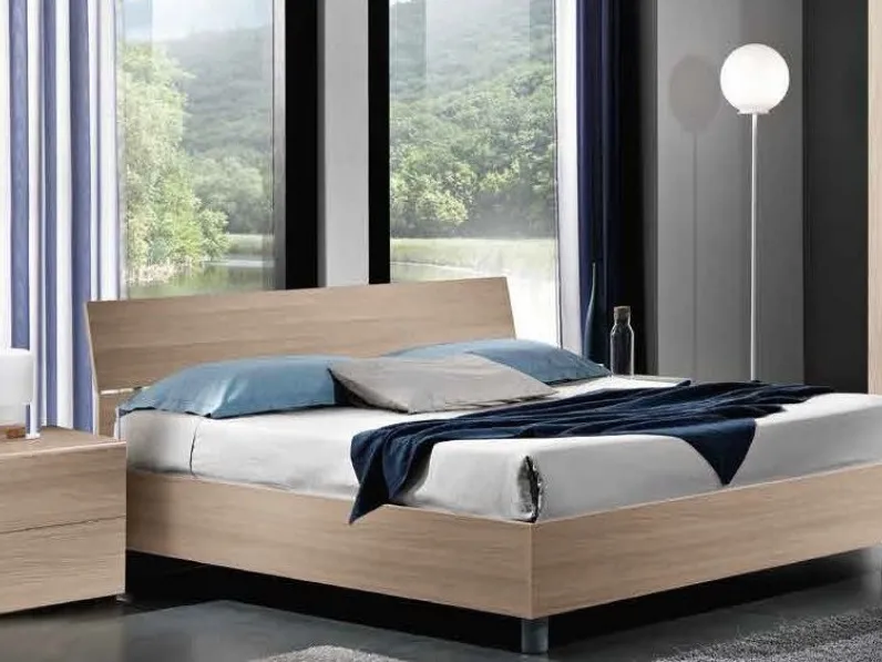 Camera da letto Camera fine produzione completa Md work in laminato a prezzo Outlet