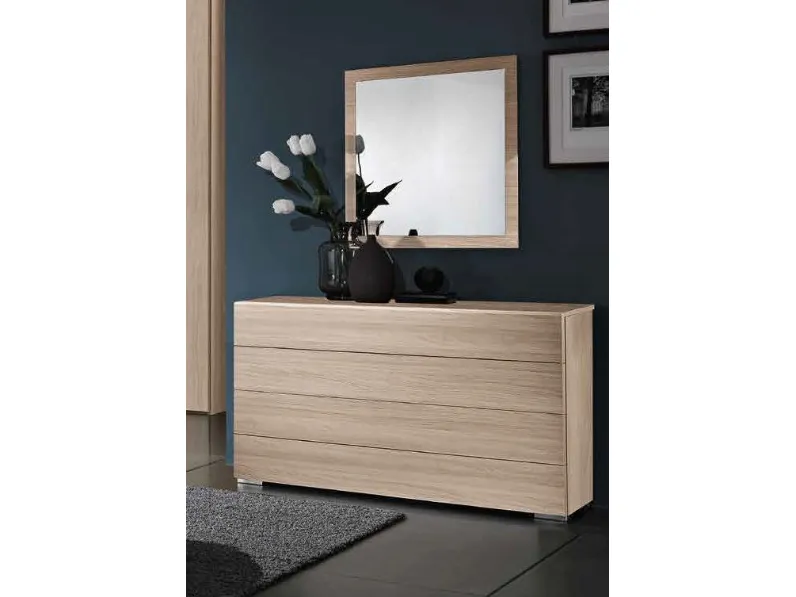 Camera da letto Camera fine produzione completa Md work in laminato a prezzo Outlet