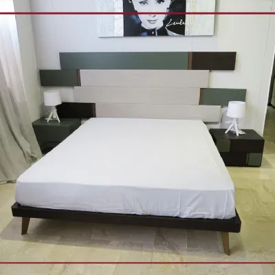 Camera da letto Mobilgam Quadra regolo a prezzo ribassato in legno