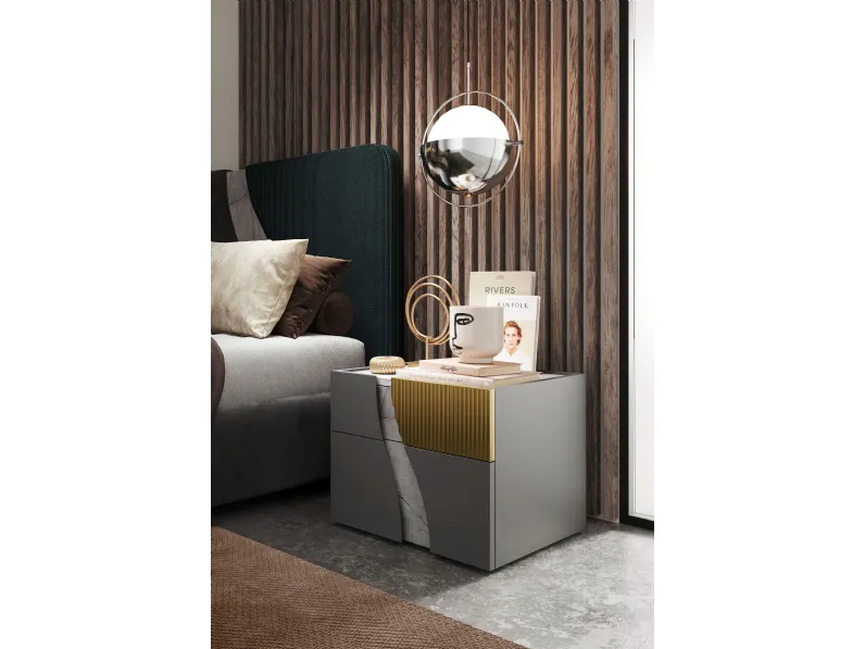 Camera da letto Modello titanio Artigianale in laminato a prezzo scontato