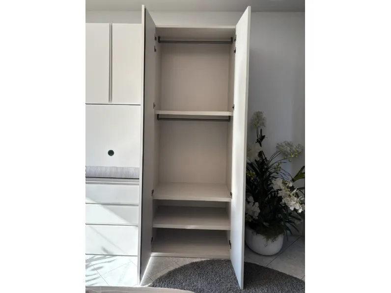 Camera da letto Modula Tomasella in laminato a prezzo Outlet
