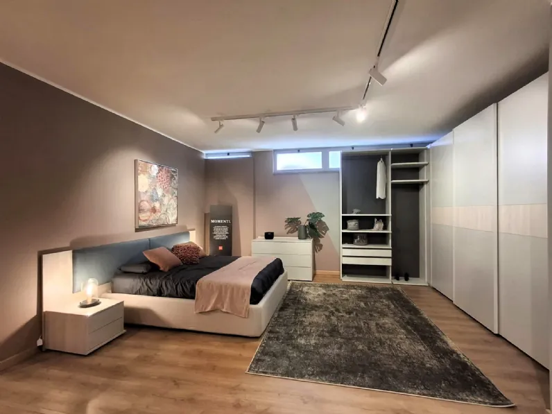Camera da letto Momenti Febal in laminato in Offerta Outlet