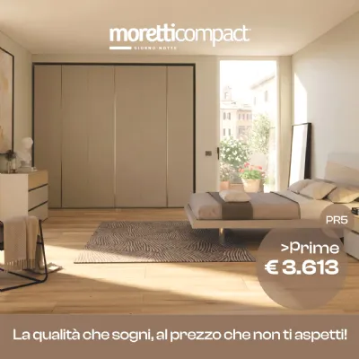 Camera da letto Collezione prime moretti giorno notte Moretti compact giorno notte OFFERTA OUTLET