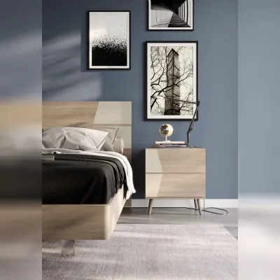 Camera da letto Night 107  Mottes selection in laminato in Offerta Outlet