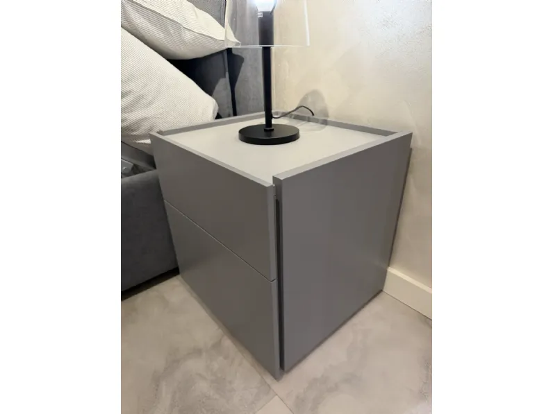 Camera da letto Niban Orme in laccato opaco in Offerta Outlet
