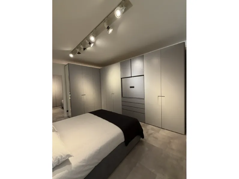 Camera da letto Niban Orme in laccato opaco in Offerta Outlet