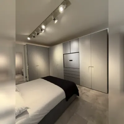 Camera da letto Niban Orme in laccato opaco in Offerta Outlet