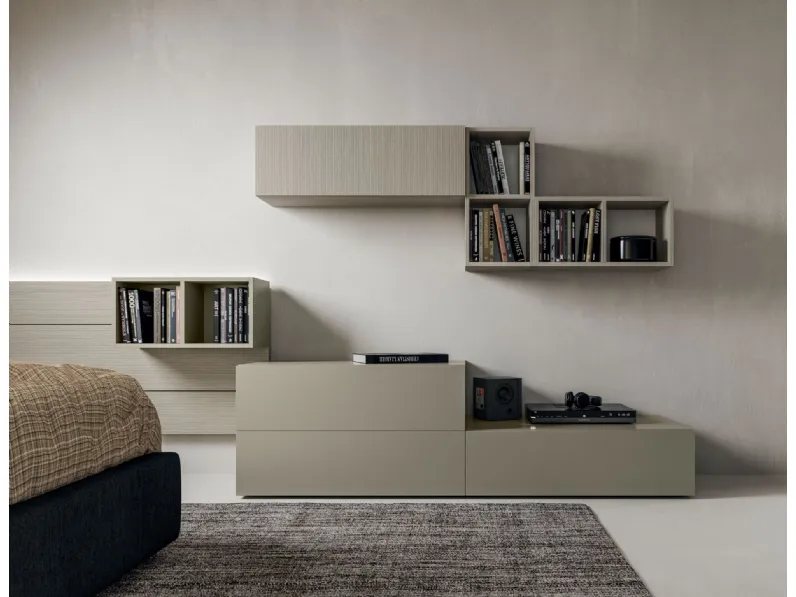 Camera da letto Night 01 power  Zg mobili in laminato in Offerta Outlet