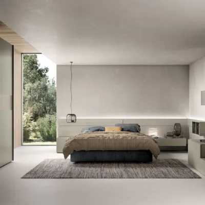 Camera da letto Night 01 power  Zg mobili in laminato in Offerta Outlet