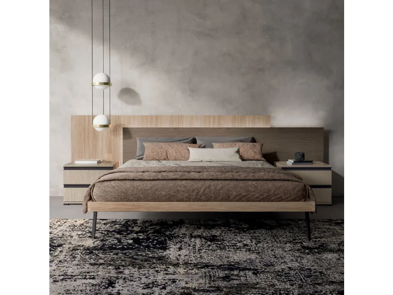 Camera da letto Night 03 power Zg mobili in laminato a prezzo scontato