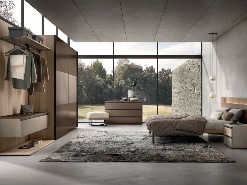 Camera da letto Night 03 power Zg mobili in laminato a prezzo scontato