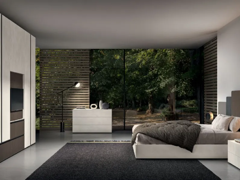 Camera da letto Night 04 power Zg mobili in laminato a prezzo scontato