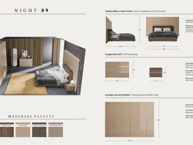Camera da letto Night 09 power Zg mobili a un prezzo imperdibile