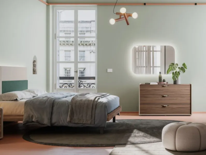 Camera da letto Night 11 lights by homes Orme in laminato a prezzo Outlet