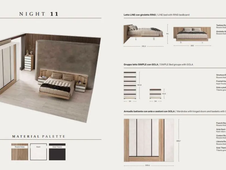 Camera da letto Night 11 power Zg mobili a un prezzo vantaggioso