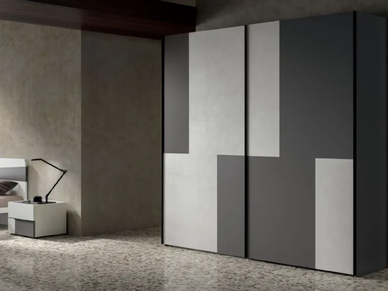 Camera da letto Night 13 power  Zg mobili in laminato a prezzo Outlet