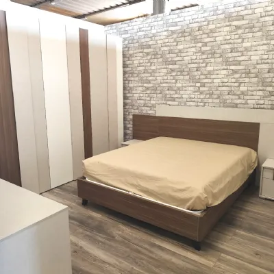 Camera da letto Nuvola Giessegi in laminato a prezzo Outlet